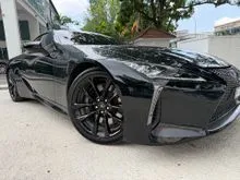 HARD ROCK RED WRAPPED IN BLACK PRE OWNED 2019/2024  LEXUS LC500 5.0 V8 COUPE
