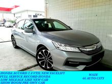 2018 Honda Accord 2.4 i-VTEC VTi-L Advance Sedan F/SERVICE UNDER WARRANTY 2023