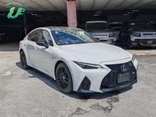 2022 Lexus IS 300 2.0 F Sport Sedan (BLACK INTERIOR) MODE BLACK / GRADE 5A / SUNROOF / BSM / 360 CAMERA / KEYLESS ENTRY / PUSH START / IS300