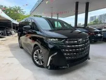 2024 Toyota Alphard 2.5 Z 7-Seater MPV SUNROOF/360 CAMERA/DIM/BSM UNREGISTERED