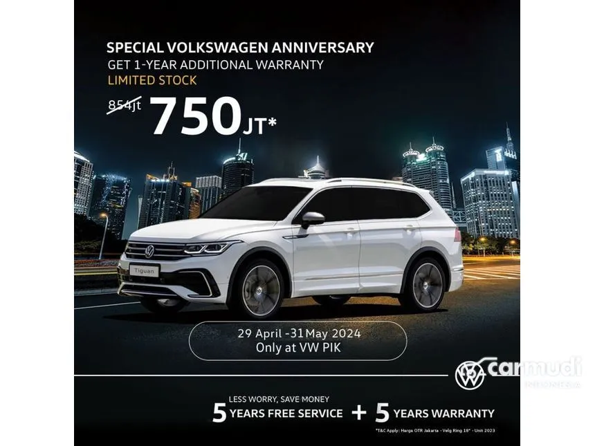 Jual Mobil Volkswagen Tiguan 2023 TSI ALLSPACE 1.4 di DKI Jakarta Automatic SUV Silver Rp 750.000.000