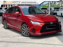 2024 Toyota Vios 1.5 G Sedan WARRANTY TOYOTA + FULL SERVICE RECORD + LOW MILEAGE 22K KM