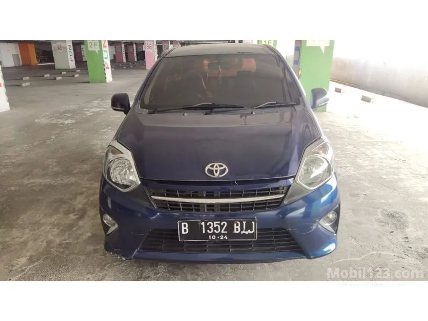 Jual Mobil Toyota Agya 2014 E 1.0 di DKI Jakarta Automatic Hatchback Biru Rp 76.000.000