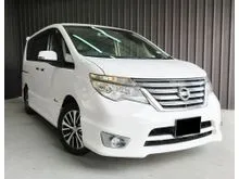 2016 NISSAN SERENA 2.0 (A) S-HYBRID HIGHWAY STAR TIPTOP 2/P DOOR FREE WARRANTY