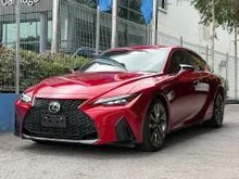 RECON 2021 Lexus IS 300 2.0 F Sport Sedan - JPN SPEC INTERIOR RED ORANGE CALIBER DUAL ELECTRONIC SEAT FULL LEATHER SEAT BSM