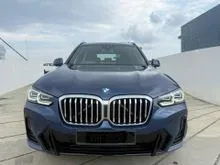 2022 BMW X3 2.0 xDrive30i M Sport SUV FREE WARRANTY - FREE SERVICE - FREE TINTED VOUCHER - FREE GIFT TNC APPLY