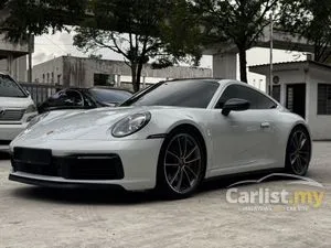 2019 Porsche 911 3.0 Carrera 4S Coupe REGISTER 2021 BLACK LEATHER PDLS PLUS BURMESTER SOUND 14 WAYS SEAT SUNROOF SPORT CHRONO PACKAGE LOW MILEAGE