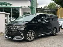 HUD 2024 Toyota Alphard 2.5 Z Modelista BODYKIT SUNROOF DIM BSM APPLE CAR PLAY SPARE TYRE ELECTRICAL MEMORY VENTILATION PILOT LEATHER SEAT GRADE 4.5A