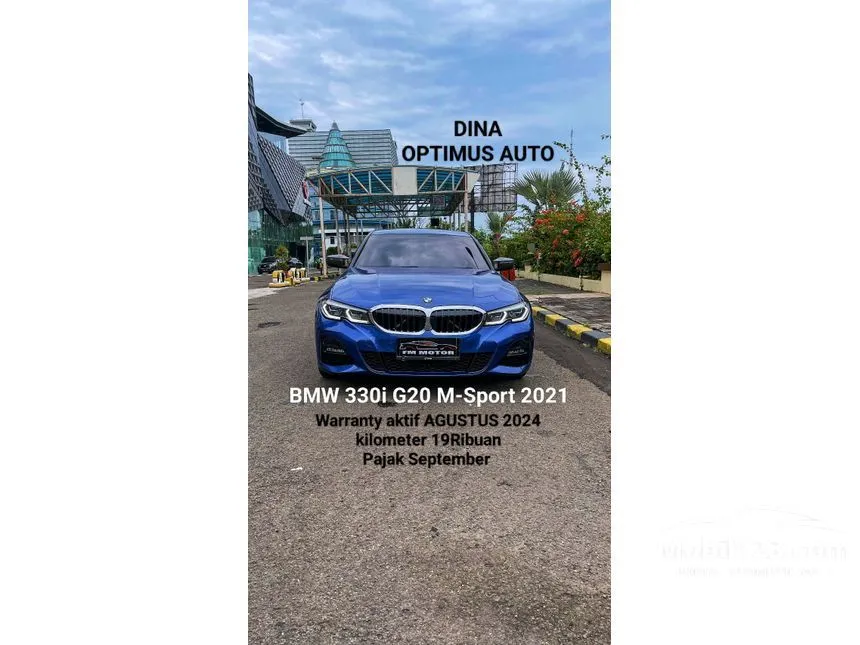 Jual Mobil BMW 330i 2021 M Sport 2.0 di Banten Automatic Sedan Biru Rp 760.000.000