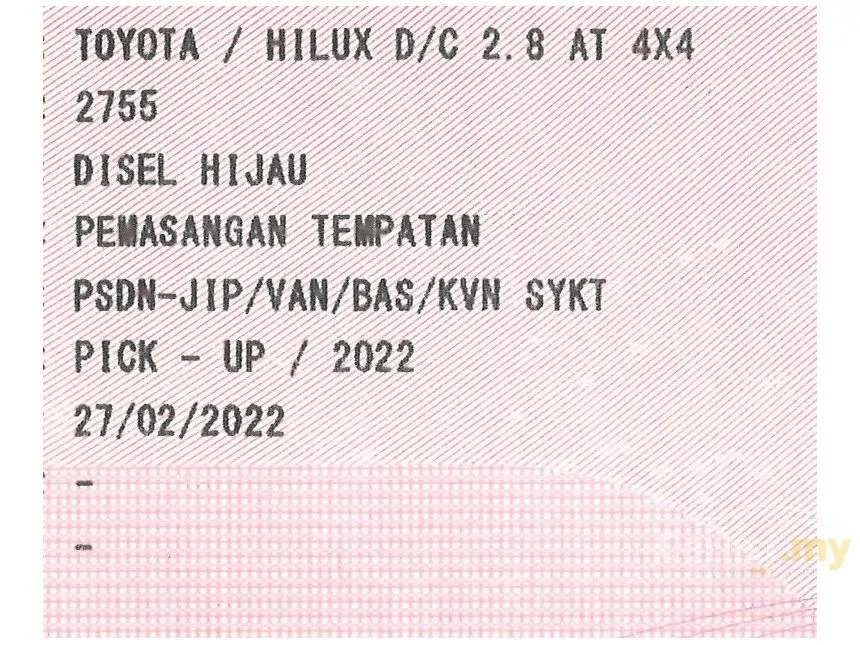 2022 Toyota Hilux Rogue Dual Cab Pickup Truck