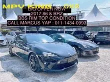 2017 Toyota 86 GT (M) & BRZ BIG OFFER NOW FULL SPEC WITH BBS RIM HKS