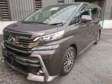 2015 Toyota Vellfire 2.5ZG FULL LEATHER SEAT ROOF MONITOR PILOT SEAT POWER BOOT 7 SEATER UNREGISTERED