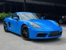 14K KM 2021 Porsche 718 2.0 Cayman Unreg