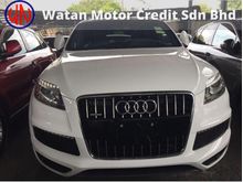 Audi Q7 3.0 TFSI S-LINE PRICE NO MORE GST,PETROL JPN,HI-SPEC,333HP,8 SPEED,POWER BOOT,SIDE N REAR CAMERA,BOSE SOUND,MMI-2,LED,TRUE YEAR 11-UNREGISTER