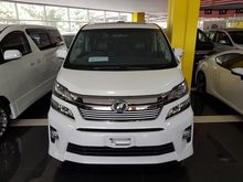 PEARL WHITE-2013 Toyota Vellfire 2.4 Z Golden Eyes MPV SUNROOF