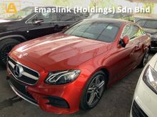 2018 Mercedes-Benz E300 2.0 AMG Line plus coupe panoramic roof back camera memory seat unregistered