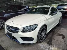 2017 Mercedes-Benz C300 2.0 AMG Coupe # JAPAN , GRADE 4.5 , AUCTION REPORT , ORIGINAL MILEAGE RECON