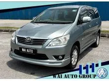 2012 Toyota Innova 2.0 G Facelift MPV (A) Cashback