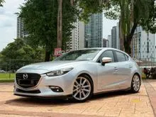 2019 Mazda 3 2.0 SKYACTIV-G Hatchback GVC 6AT HIGH FULL BODYKIT DIFFUSER WITH SPOILER PADDLE SHIFT TOUCHSCREEN MAZDA CONNECT HUD ULTRA RACING BAR
