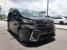 2015 Unreg Toyota Vellfire 2.5 ZG Up To 3 Years Warranty OR Upgrade To Android Player