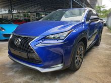 2015 Lexus NX200t 2.0 F-Sport (Sunroof, Memory Seat, Reverse Cam, Keyless Entry, Full Leather Seat)