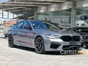 2022 BMW M5 4.4 Competition Sedan, GRADE 5A, ORI 11K KM, BROWN LEATHER, 360 CAMERA, HUD, BSA, ORI SPORT EXHAUST SYSTEM, HARMON KARDON SOUND, SCD