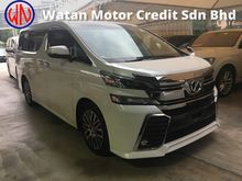 Toyota Vellfire 2.5 ZG HI-SPEC NO MORE GST,GENUINE YEAR MADE CAN PROVE 15-UNREG,SUNROOF,7 SEATER,3 POWER DOORS N BOOT.PILOT SEAT,360*SURROUND CAMERA
