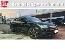 2016 Honda Civic 1.8 S Sedan (A) REG FEB 2017, CAREFUL OWNER, F/S/RECORD, L/MIL - 122K KM, REVERSE CAMERA, FREE 1 YEAR CAR WARRANTY, 16 S/RIMS