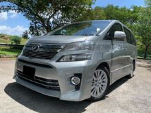 Toyota Vellfire 2.4 Z G Edition MPV 2 POWER DOOR 1 POWER BOOT SUN ROOF HOME THEATER LOW MILEAGE