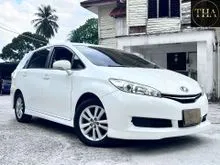 2013 Toyota Wish 1.8 G Spec Facelift 7-Seater Beige Interior - Keyless Push Start Button - WELCAB Auto Reclining Seat - Authentic Condition Unit
