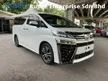 Recon 2020 Toyota Vellfire 2.5 ZG New Facelift UNREGISTER Grade 4.5 3LED Sequential Signal BSM DIM Roof Monitor DVD Apple Carplay Spare Tires 5Yrs Warranty