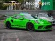 Recon UNREG 2018 Porsche 911 4.0 GT3 RS Coupe GT3RS Green
