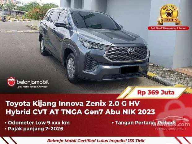 Toyota Kijang Innova Zenix G HV (Non Premium Color) Bekas di Indonesia ...
