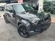 Recon 2020 Land Rover Defender 2.0 110 P300 SE SUV / BLACK PACKAGE / JAPAN SPEC / 23K LOW MILEAGE / PANORAMIC ROOF / 4 CAMERA / MERIDIAN SOUND / DIM / BSM - Cars for sale