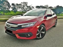 Honda Civic 1.5 Turbo TC-P VTEC Premium Full Services Record 15k By Honda Very Low Mileage,Under Honda Warranty,Condition Like New Car,Careful Owner