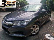 2016 Honda City 1.5 E i-VTEC Sedan / 3 YEARS ENGINE & GEARBOX TRANSMISSION WARRANTY / PUSH START AND KEYLESS ENTRY / ORIGINAL LOW MILEAGE / LIMITED UN