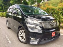 **HIGH SPEC ,POWER BOOT,HOME THEATER,LOW MILEAGE,NEW MICHELIN TYRES**2010 Toyota Vellfire 3.5 Z MPV