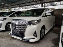 2018 Toyota Alphard 2.5 G Package MPV TRD BKIT JBL Sound System Power Boot Surround View Camera Xenon Light LED Daytime Running Light 2 Power Door Push Start Button