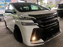 2017 Toyota Vellfire 2.5 Golden Eyes MPV**MODALISTA BODYKIT**ALPINE AUDIO SYSTEM**ALPINE REAR ENTERTAINMENT**PREMIUM WARRANTY**