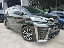 2018 Toyota Vellfire 2.5 ZG 3LED Sun Roof JBL Home Theatre 4Cam BSM DIM PCS LTA PB Leather Unregister