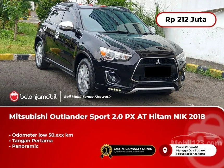 Jual Mobil Mitsubishi Outlander Sport 2018 PX 2.0 di DKI Jakarta Automatic SUV Hitam Rp 212.000.000