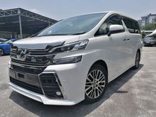 2015 Toyota Vellfire 2.5 ZG LEATHER JBL 4 CAMERA SUNROOF PRE CRASH