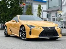 2022 Lexus LC 500 5.0 S Package Coupe Japan Spec Unregister Sport Package Carbon Roof Adaptive Spoiler Carbon Side Step Reverse Camera Good Condition