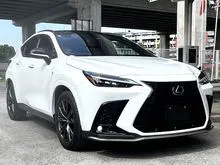 19K/KM MARK LEVINSON 2023 Lexus NX 350 2.4 F Sport PANROOF FULL SPEC SUV