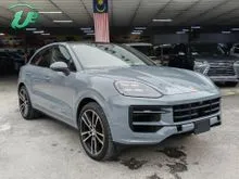 2024 Porsche Cayenne 3.0 Coupe (GRADE 6A) 4000KM ONLY / ARCTIC GREY / MATRIX HEADLAMP / PANORAMIC ROOF / SPORT EXHAUST / POWER BOOT / 360 CAMERA