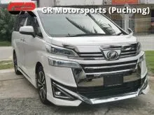 2019 Toyota Vellfire 2.5 MPV V / FREE 5Y WARRANTY / ORI MODELLISTA BODYKIT / ZG RIMS / 7SEAT / FREE GIFTS TINTED / GRADE 5A (PREMIUM JAPAN IMPORTER)