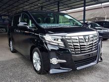 2015 Toyota Alphard 2.5 G SA $Crazy Carnival$ Price Inc GST - Genuince Spec - Original Condition From Japan - KL AP Holder - Actual Mileage