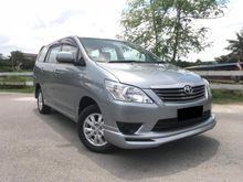 2013 Toyota Innova 2.0 FREE ACCIDENT 1 OWNER WARRANTY