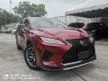 Recon 2020 Lexus RX300 2.0 F Sport SUV 3BA PANAROMIC ROOF/RED INTERIOR/HUD/BSM/FULL LEATHER SEATS/POWER BOOT UNREGISTERED