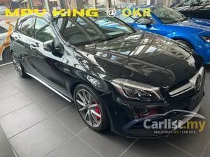 2018 Mercedes-Benz A45 AMG 2.0 4MATIC (5A) Twin-Scroll Turbocharged* AMG 4MATIC All Wheel Drive* AMG DCT 7-Speed Transmission* AMG Sports Suspension*